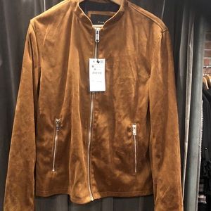 Men’s Zara faux suede
